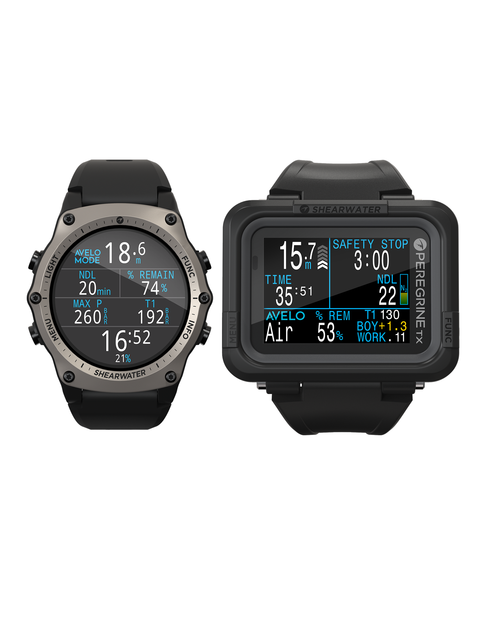 Avelo mode compatible dive computers