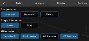 The Analysis menu