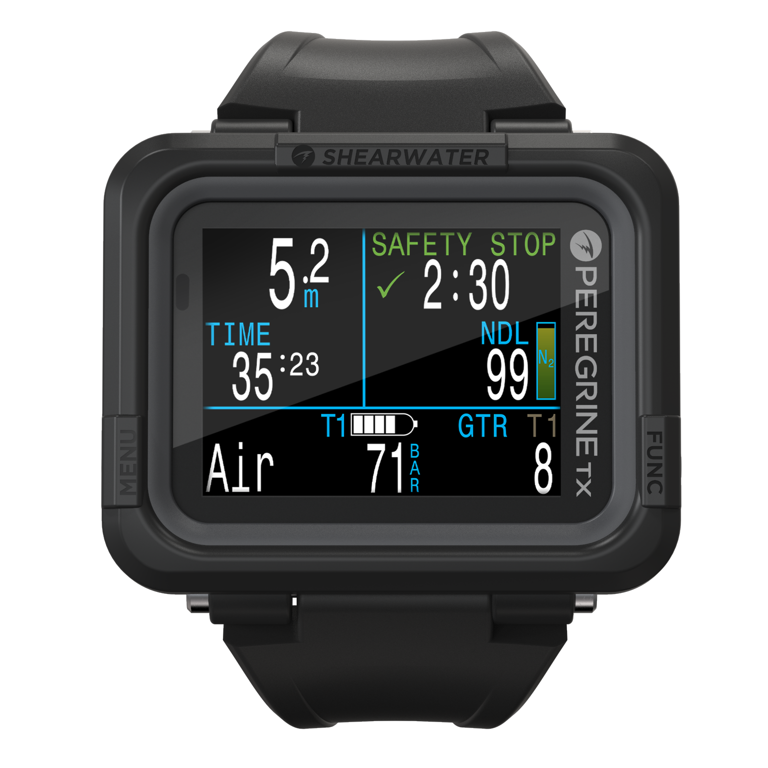 Peregrine X Full Colour. High Resolution. Easy-to-read display