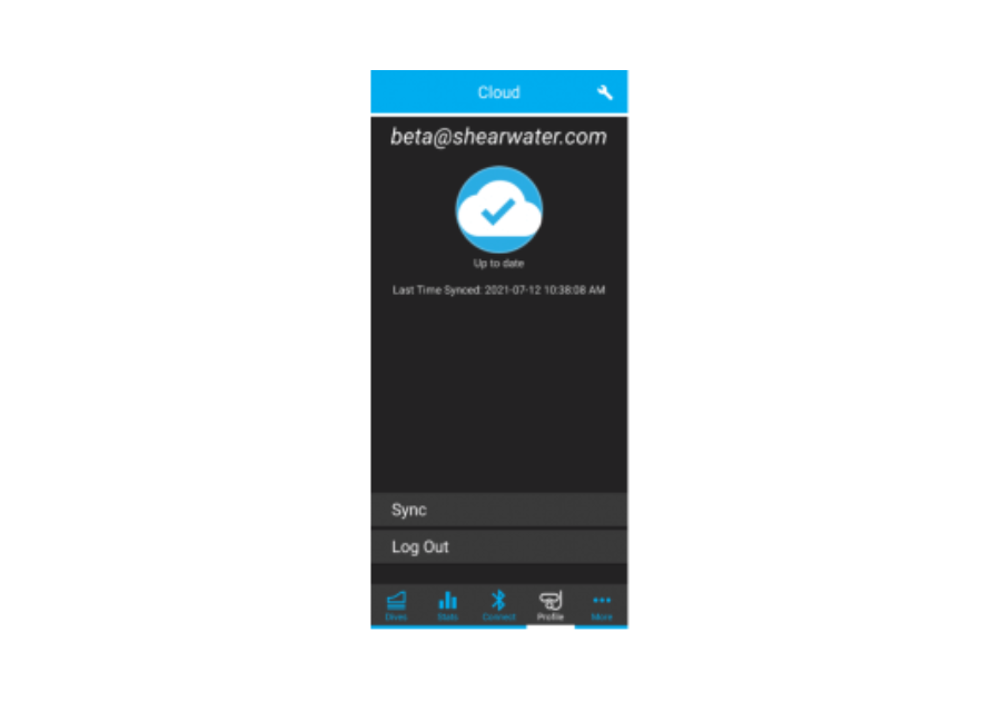 When syncing is complete, the timestamp will update to the latest sync.
